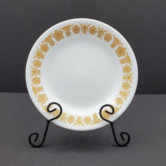 Corelle Butterfly Gold Bread and Butter Plates Dessert Plates - Picture 2 of 7